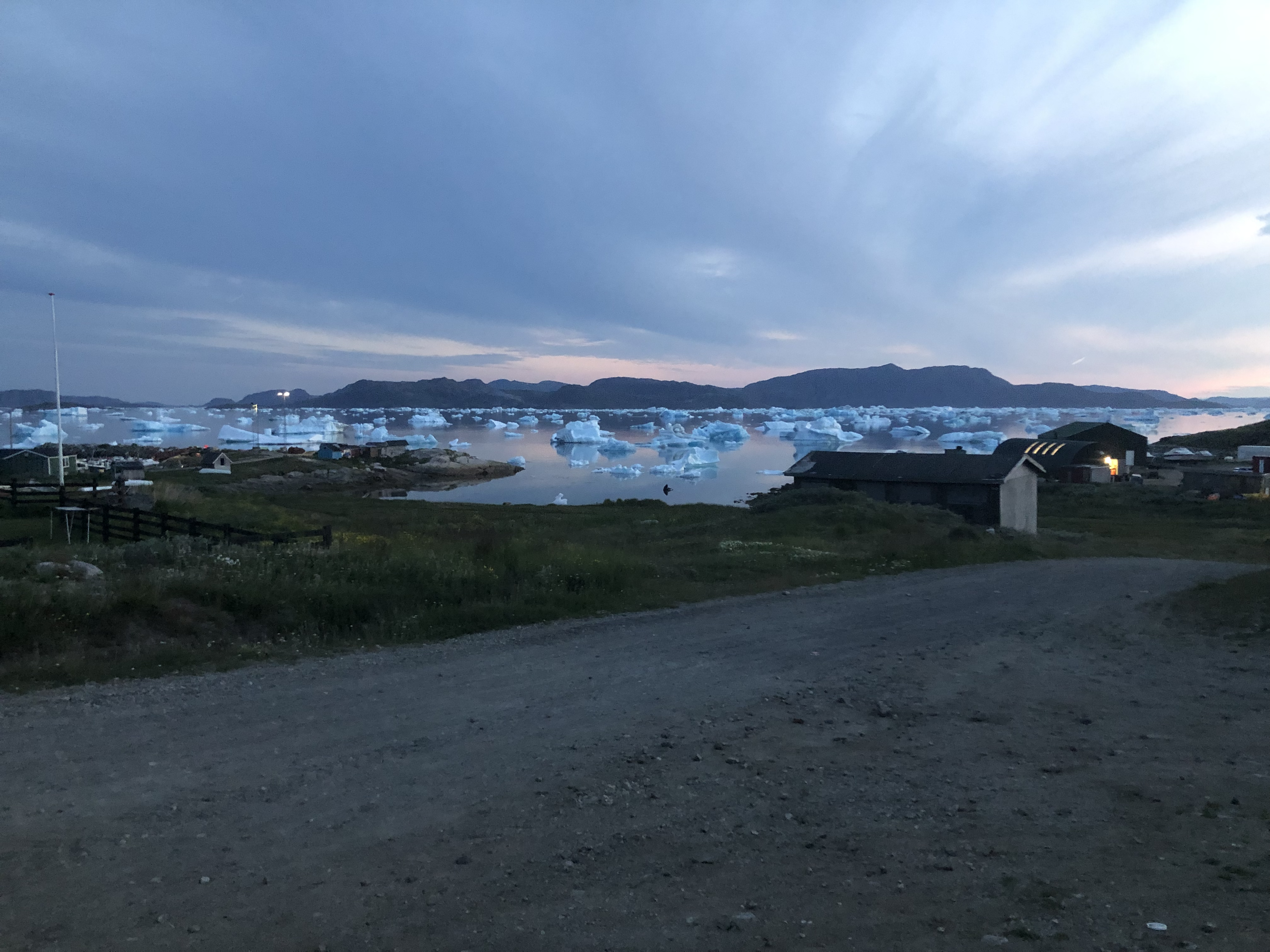 Icebergs in the Harbour at Narsaq